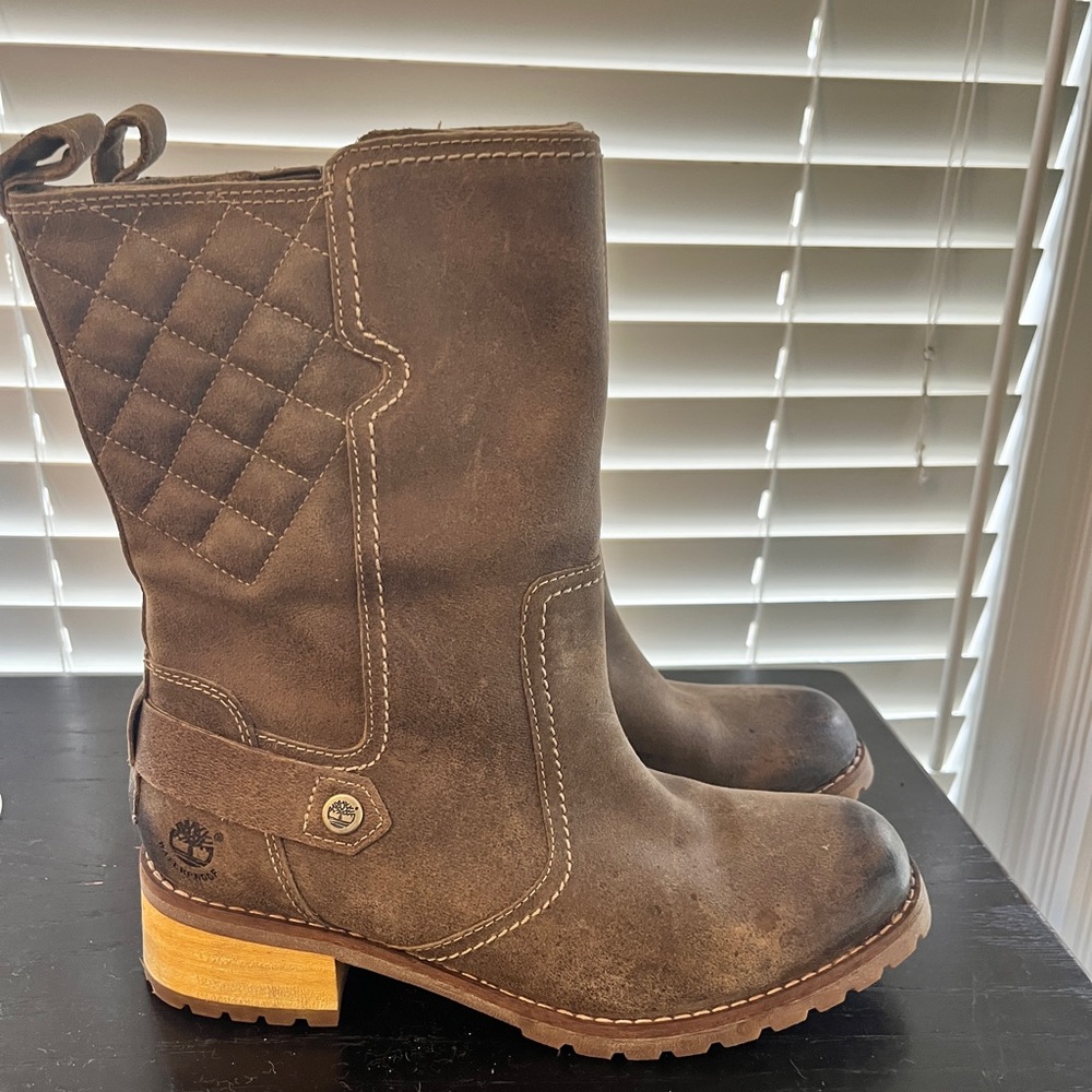 Timberland Brown Leather Women's Boots